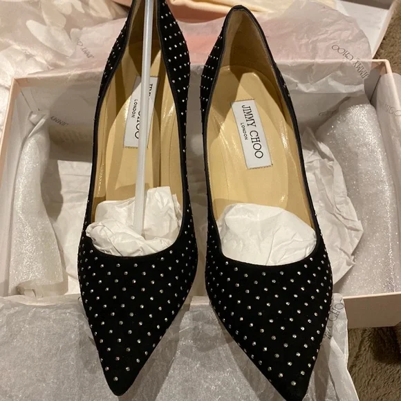 SALE!!Jimmy Choo★AGNES New Authentic Jimmy Choo Agnes 85mm Glittered Heels Dragon